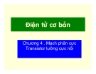 Điện tử căn bản: Mạch phân cực Transistor lưỡng cực nối