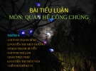 Tiểu luận Quan hệ công chúng: Đèn đom đóm