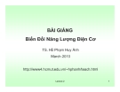 BÀI GIẢNG Biến Đổi Năng Lượng Điện Cơ - TS. Hồ Phạm Huy 