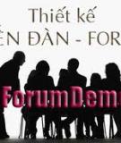 Hướng dẫn thiết kế : Thiết kế Forum nhanh chóng và đơn giản