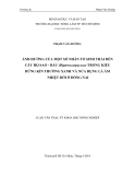 Luận văn thạc sỹ: ẢNH HƯỞNG CỦA MỘT SỐ NHÂN TỐ SINH THÁI ĐẾN CÂY HỌ SAO - DẦU (Dipterocarpaceae) TRONG KIỂU RỪNG KÍN THƯỜNG XANH VÀ NỬA RỤNG LÁ ẨM NHIỆT ĐỚI Ở ĐỒNG NAI