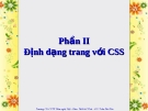 Định dạng trang với CSS