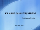 kỹ năng quản trị stress