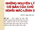 Đề tài: Chủ nghĩa tư bản độc quyền là giai đoạn phát triển cao của chủ nghĩa tư bản tự do cạnh tranh, mà giai đoạn tột cùng của nó là chủ nghĩa tư bản độc quyền nhà nước