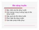 bài giảng về Đa cộng tuyến