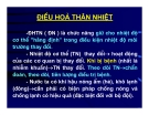  ĐIỀU HÒA THÂN NHIỆT CƠ THỂ