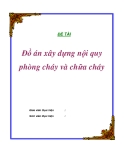 Đồ án xây dựng nội quy phòng cháy và chữa cháy