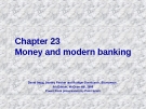 Chapter: Money and modern banking