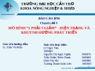 BÁO CÁO IPM:  MÔ HÌNH “1 PHẢI 5 GIẢM” - HIỆN TRẠNG VÀ KHUYNH HƯỚNG PHÁT TRIỂN