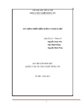 Xây dựng phần mềm quản lý khách sạn