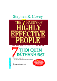 THE 7 HABITS OF HIGHLY EFFECTIVE PEOPLE - 7 THÓI QUEN ĐỂ THÀNH ĐẠT