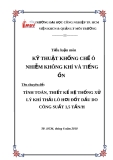 Tên chuyên đề:  TÍNH TOÁN, THIẾT KẾ HỆ THỐNG XỬ LÝ KHÍ THẢI LÒ HƠI ĐỐT DẦU DO CÔNG SUẤT 1,5 TẤN/H 