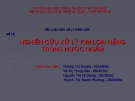 đề tài : " NGHIÊN CỨU XỬ LÝ KIM LOẠI NẶNG TRONG NƯỚC NGẦM "