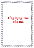 Ứng dụng của dầu thô