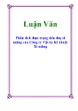 Luận Văn: Phân tích thực trạng tiêu thụ xi măng của Công ty Vật tư Kỹ thuật Xi măng 