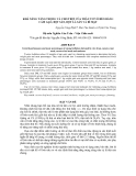 KHẢ NĂNG TĂNG TRỌNG VÀ CHO THỊT CỦA TRÂU TƠ VỖ BÉO BẰNG CÁM GẠO, BỘT SẮN, BỘT LÁ SẮN VÀ RỈ MẬT