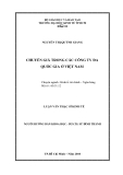 Luận văn:  CHUYỂN GIÁ TRONG CÁC CÔNG TY ĐA QUỐC GIA Ở VIỆT NAM