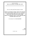 báo cáo đề tài: " khảo sát, đánh giá thực trạng về chuyển giao công nghệ và đề xuất các giải pháp thúc đẩy trong ngành công nghiệp hóa chất và dầu khí" 