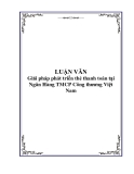 Luận văn tốt nghiệp: Giải pháp phát triển thẻ thanh toán tại Ngân Hàng TMCP Công thương Việt Nam - Lê Thị Phương Linh