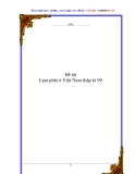 Đề tài:  Lạm phát ở Việt Nam thập kỉ 90 