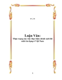 Luận Văn: Thực trạng của việc thực hiện chính sách lãi suất tín dụng ở Việt Nam 