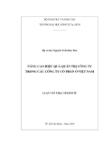 Luận văn: Nâng cao hiệu quả quản trị công ty trong các công ty cổ phần ở Việt Nam