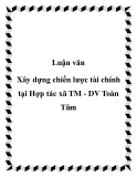 Luận văn: Xây dựng chiến lược tài chính tại Hợp tác xã TM - DV Toàn Tâm
