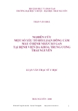 Luận văn thạc sỹ y học: Nghiên cứu một số yếu tố rối loạn đông cầm máu ở bệnh nhân xơ gan tại bệnh viện Đa khoa Trung ương Thái Nguyên