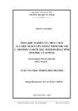 Luận văn: TỔNG HỢP, NGHIÊN CỨU PHỨC CHẤT CỦA MỘT SỐ NGUYÊN TỐ ĐẤT HIẾM NHẸ VỚI L - HISTIDIN VÀ BƯỚC ĐẦU THĂM DÒ HOẠT TÍNH SINH HỌC CỦA CHÚNG