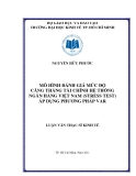 Đề tài: Mô hình đánh giá mức độ căng thẳng tài chính hệ thống ngân hàng Việt Nam ứng dụng VAR