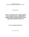 đề tài: "  NÂNG CAO NĂNG LỰC CẠNH TRANH CỦA TẬP ĐOÀN BƯU CHÍNH VIỄN THÔNG VIỆT NAM TRONG BỐI CẢNH HỘI NHẬP KINH TẾ QUỐC TẾ" 