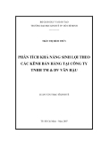 đề tài: "PHÂN TÍCH KHẢ NĂNG SINH LỢI THEO  CÁC KÊNH BÁN HÀNG TẠI CÔNG TY  TNHH TM & DV VÂN HẬU" 