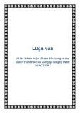 Đề tài “ Hoàn thiện kế toán tiền lương và các khoản trích theo tiền lương tại Công ty TNHH ĐÔNG TIẾN ”
