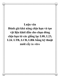 Luận văn: Luận văn Đánh giá khả năng chịu hạn và tạo vật liệu khởi đầu cho chọn dòng chịu hạn từ các giống lạc L08, L23, L24, LTB, LCB, LBK bằng kỹ thuật nuôi cấy in vitro