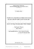 Luận văn: NGHIÊN CỨU ẢNH HƢỞNG CỦA TRỒNG XEN CÂY HỌ ĐẬU ĐẾN CHÈ KIẾN THIẾT CƠ BẢN TẠI PHÚ HỘ