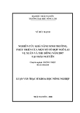 Luận văn: NGHIÊN CỨU KHẢ NĂNG SINH TRƢỞNG, PHÁT TRIỂN CỦA MỘT SỐ TỔ HỢP NGÔ LAI VỤ XUÂN VÀ THU ĐÔNG NĂM 2007 TẠI THÁI NGUYÊN