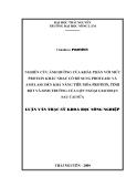 Luận văn: NGHIÊN CỨU ẢNH HƯỞNG CỦA KHẨU PHẦN VỚI MỨC PROTEIN KHÁC NHAU CÓ BỔ SUNG PROTEASE VÀ AMYLASE ĐẾN KHẢ NĂNG TIÊU HÓA PROTEIN, TINH BỘT VÀ SINH TRƯỞNG CỦA LỢN NGOẠI GIAI ĐOẠN SAU CAI SỮA