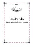 Đề tài: Tái sinh dầu nhờn phế thải