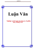 Đề tài  QUẢN LÝ VÀ CÔNG TÁC KẾ TOÁN NGUYÊN VẬT LIỆU, CÔNG CỤ DỤNG CỤ TẠI CÔNG TY CỔ PHẦN MAY HƯNG YÊN