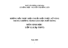 HƯỚNG DẪN THỰC HIỆN CHUẨN KIẾN THỨC, KỸ NĂNG TRONG CHƯƠNG TRÌNH GIÁO DỤC PHỔ THÔNG  MÔN SINH HỌC LỚP 12 (Cấp THPT)