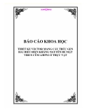 Báo cáo khoa học: THIẾT KẾ VECTOR MANG CẤU TRÚC GEN HA1 BIỂU HIỆN KHÁNG NGUYÊN BỀ MẶT VIRUS CÚM A/H5N1 Ở THỰC VẬT