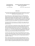 Thông báo số 151/TB-UBND 