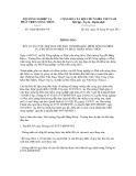 Thông báo số 3028/TB-BNN-VP 