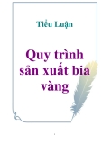 Tiểu Luận: Quy trình sản xuất bia vàng