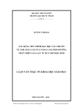 Luận văn: XÂY DỰNG TIẾN TRÌNH DẠY HỌC CÁC THUYẾT VỀ ÁNH SÁNG (VẬT LÍ 12 NÂNG CAO) THEO HƯỚNG PHÁT TRIỂN NĂNG LỰC TƯ DUY CHO HỌC SINH