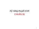 Kỹ năng về thuyết trình