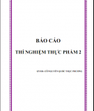 Báo cáo thí nghiệm thực phẩm sữa đậu nành