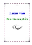 Tài Liệu: Bán chéo sản phẩm