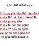 Lịch sử giáo dục 