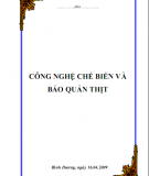 Công nghệ chế biến và bảo quản thịt